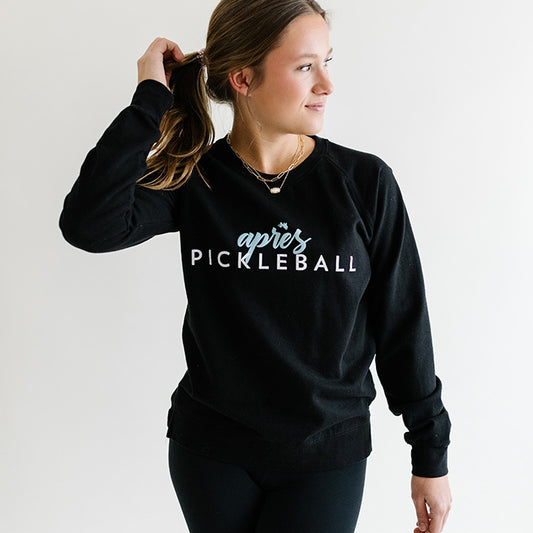 Apres Pickleball Women's Crewneck Sweatshirt Front