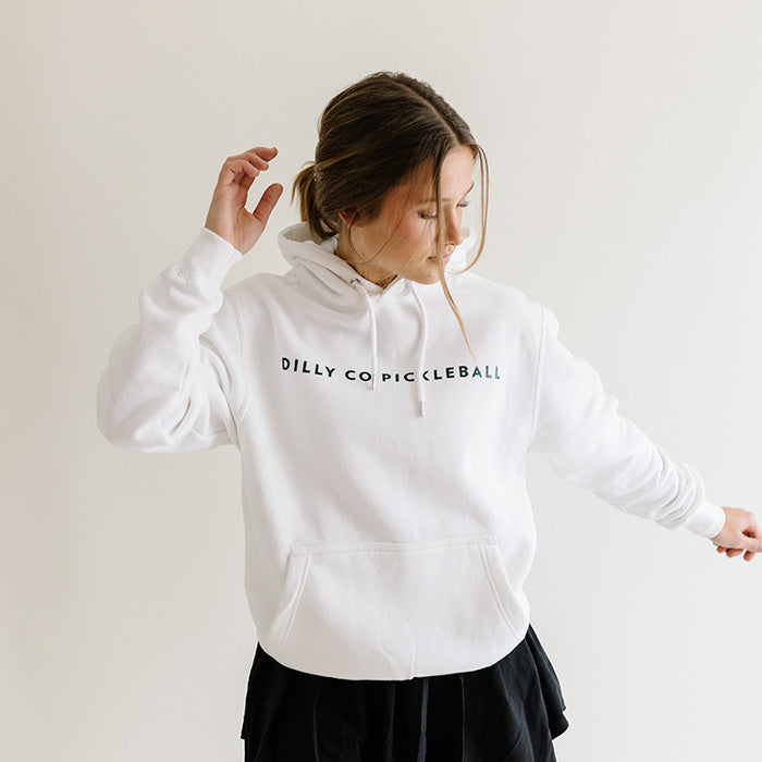 Unisex White Heavy Weight Hoodie with Local Players Only