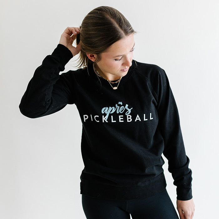 Apres Pickleball Women's Crewneck Sweatshirt Front