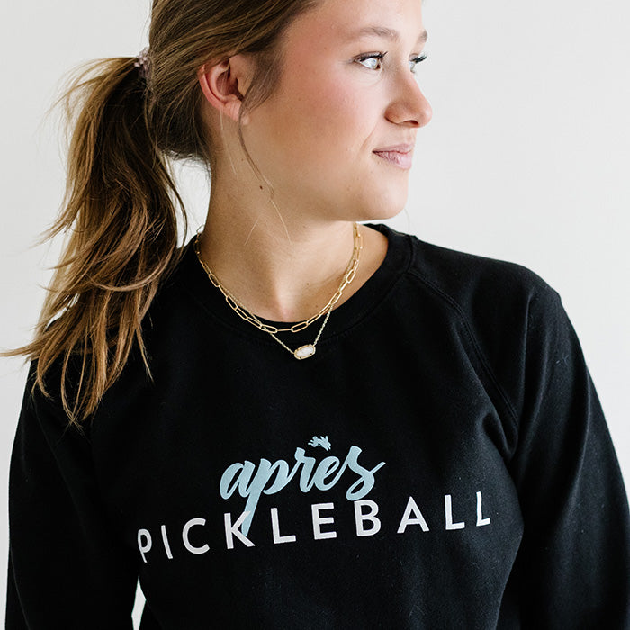 Apres Pickleball Women's Crewneck Sweatshirt Front