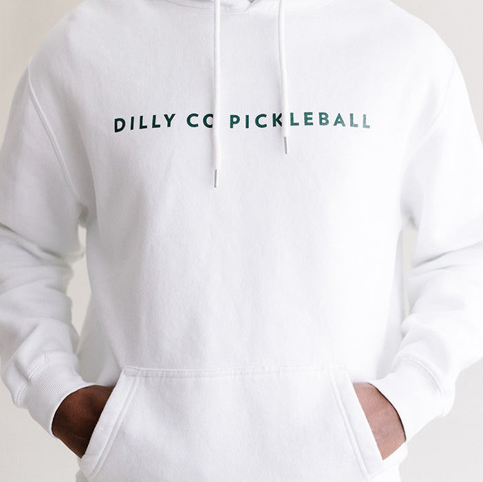 Men's White Heavy Weight Hoodie with Local Players Only