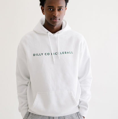 Men's White Heavy Weight Hoodie with Local Players Only