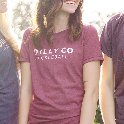 Womens Crewneck t-shirt with Dilly Co Logo and Volley Llama Drama